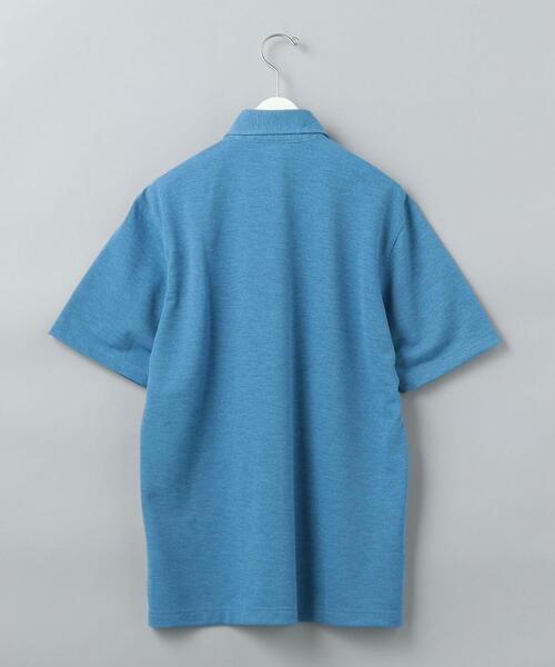 WORK TRIP OUTFITS GREEN LABEL RELAXING(ワークトリップアウトフィッツグリーンレーベル リラクシング)の「< 機能 / 吸水速乾 > WTO ドライミックス ボタンダウン 半袖 ポロシャツ(ポロシャツ・メンズ・ライトグレー/ライトブルー/ネイビー・SMALL/MEDIUM/LARGE/X-LARGE)」の4枚目の写真