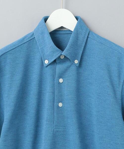 WORK TRIP OUTFITS GREEN LABEL RELAXING(ワークトリップアウトフィッツグリーンレーベル リラクシング)の「< 機能 / 吸水速乾 > WTO ドライミックス ボタンダウン 半袖 ポロシャツ(ポロシャツ・メンズ・ライトグレー/ライトブルー/ネイビー・SMALL/MEDIUM/LARGE/X-LARGE)」の5枚目の写真