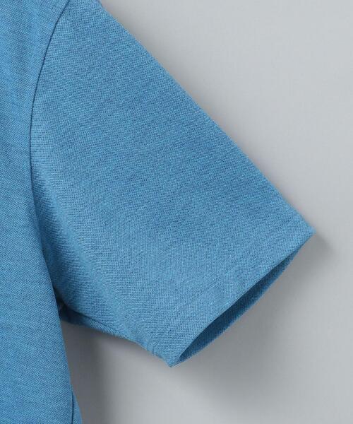 WORK TRIP OUTFITS GREEN LABEL RELAXING(ワークトリップアウトフィッツグリーンレーベル リラクシング)の「< 機能 / 吸水速乾 > WTO ドライミックス ボタンダウン 半袖 ポロシャツ(ポロシャツ・メンズ・ライトグレー/ライトブルー/ネイビー・SMALL/MEDIUM/LARGE/X-LARGE)」の6枚目の写真