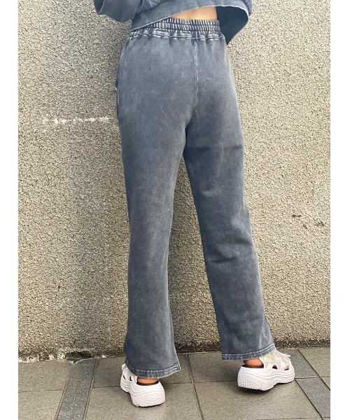 one way（ワンウェイ）の「【oneway Jeans】硫化染めパンツ（スウェットパンツ・レディース・ライトグレー/ライトブルー/ブラック/ベージュ・FREE）」の6枚目の写真