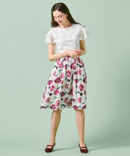 TOCCA(トッカ)の「【洗える!】ROSA SKIRT スカート(スカート・レディース・ネイビー系5/ライトイエロー系5・0/4)」の9枚目の写真