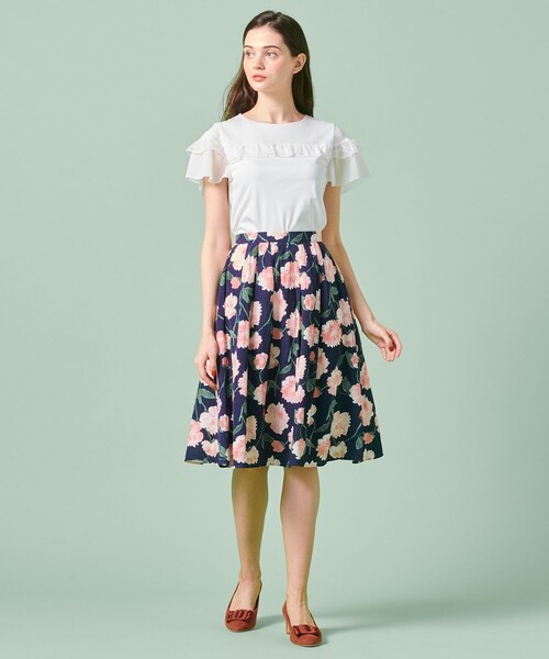 TOCCA(トッカ)の「【洗える!】ROSA SKIRT スカート(スカート・レディース・ネイビー系5/ライトイエロー系5・0/4)」の10枚目の写真