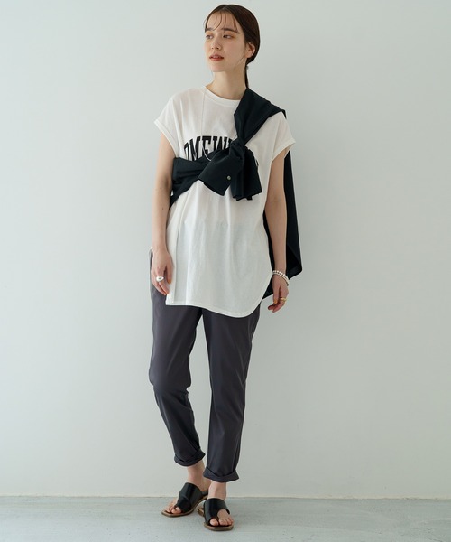 LOUNGEDRESS（ラウンジドレス）の「フレンチロゴT（Tシャツ/カットソー・レディース・オフホワイト/ブラック・FREE）」の14枚目の写真