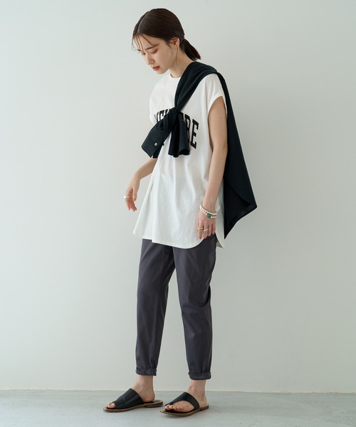 LOUNGEDRESS（ラウンジドレス）の「フレンチロゴT（Tシャツ/カットソー・レディース・オフホワイト/ブラック・FREE）」の8枚目の写真