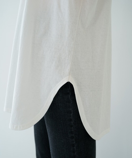 LOUNGEDRESS（ラウンジドレス）の「フレンチロゴT（Tシャツ/カットソー・レディース・オフホワイト/ブラック・FREE）」の9枚目の写真