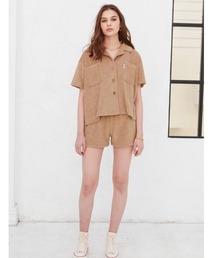 ALEXIA STAM | Terry Cloth Side Slit Shorts/テリークロスサイドスリットショーツ(その他パンツ)