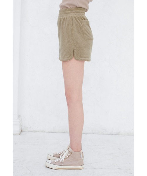 ALEXIA STAM（アリシアスタン）の「Terry Cloth Side Slit Shorts/テリークロスサイドスリットショーツ（その他パンツ・レディース・チャコールグレー/カーキ/モカ・S/M）」の11枚目の写真