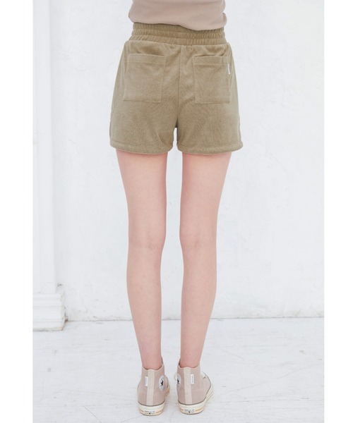 ALEXIA STAM（アリシアスタン）の「Terry Cloth Side Slit Shorts/テリークロスサイドスリットショーツ（その他パンツ・レディース・チャコールグレー/カーキ/モカ・S/M）」の12枚目の写真