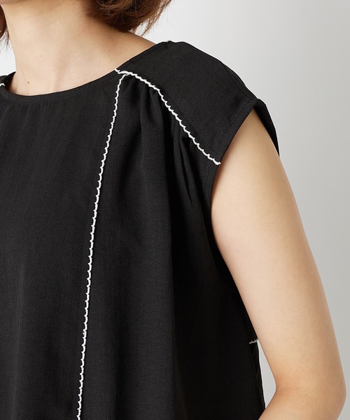 RIVE DROITE（リヴドロワ）の「ZOZOTOWN限定/リネンライクブラウス（シャツ/ブラウス・レディース・ホワイト/ブラック・FREE）」の8枚目の写真