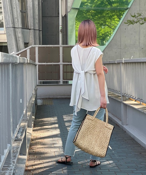 RIVE DROITE（リヴドロワ）の「ZOZOTOWN限定/リネンライクブラウス（シャツ/ブラウス・レディース・ホワイト/ブラック・FREE）」の18枚目の写真