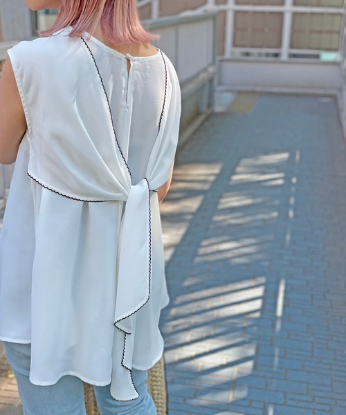 RIVE DROITE（リヴドロワ）の「ZOZOTOWN限定/リネンライクブラウス（シャツ/ブラウス・レディース・ホワイト/ブラック・FREE）」の16枚目の写真