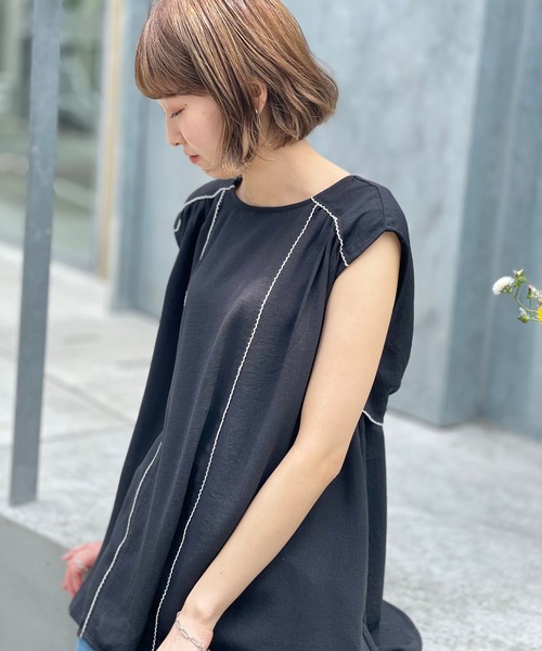 RIVE DROITE（リヴドロワ）の「ZOZOTOWN限定/リネンライクブラウス（シャツ/ブラウス・レディース・ホワイト/ブラック・FREE）」の19枚目の写真