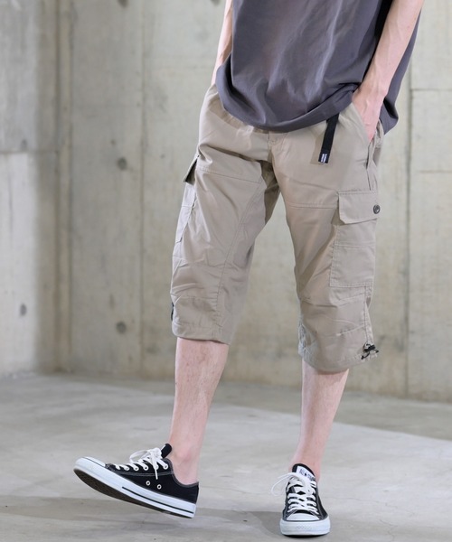 OUTDOOR PRODUCTS(アウトドアプロダクツ)の「【3】〔OUTDOOR PRODUCTS / アウトドアプロダクツ〕TCウェザー7分丈カーゴパンツ(カーゴパンツ・メンズ・ブルー/カモフラージュ/ブラック/ベージュ/ライトカーキ・LARGE/X-LARGE/MEDIUM)」の3枚目の写真