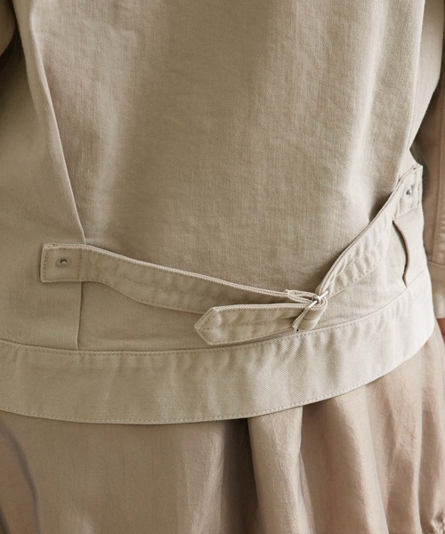 ROPE'（ロペ）の「【一部WEB限定】【セットアップ対応】クルーネックデニムGジャン（デニムジャケット・レディース・ベージュ/グレー/ブルー/ブルー系その他4・38）」の15枚目の写真