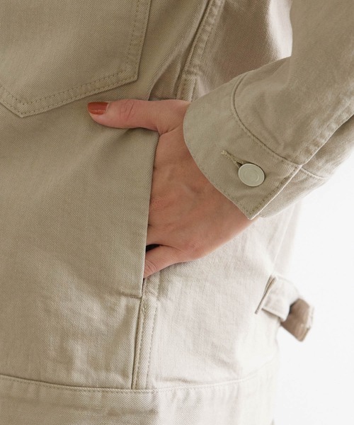 ROPE'（ロペ）の「【一部WEB限定】【セットアップ対応】クルーネックデニムGジャン（デニムジャケット・レディース・ベージュ/グレー/ブルー/ブルー系その他4・38）」の14枚目の写真