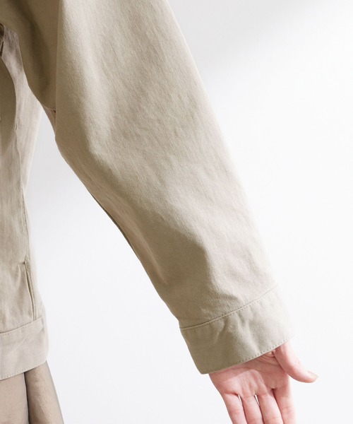 ROPE'（ロペ）の「【一部WEB限定】【セットアップ対応】クルーネックデニムGジャン（デニムジャケット・レディース・ベージュ/グレー/ブルー/ブルー系その他4・38）」の13枚目の写真