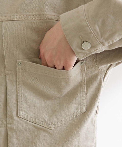 ROPE'（ロペ）の「【一部WEB限定】【セットアップ対応】クルーネックデニムGジャン（デニムジャケット・レディース・ベージュ/グレー/ブルー/ブルー系その他4・38）」の12枚目の写真