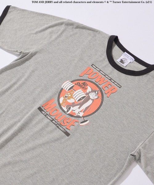 CIAOPANIC TYPY（チャオパニックティピー）の「【TOMandJERRY/トムとジェリー】リンガーTee（Tシャツ/カットソー・メンズ・オフホワイト/グレー/イエロー・L/M/S）」の14枚目の写真