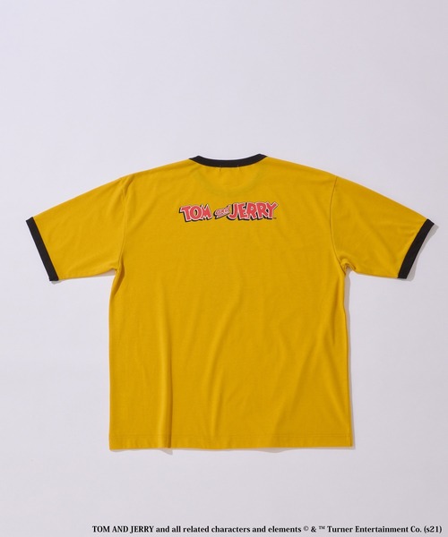 CIAOPANIC TYPY（チャオパニックティピー）の「【TOMandJERRY/トムとジェリー】リンガーTee（Tシャツ/カットソー・メンズ・オフホワイト/グレー/イエロー・L/M/S）」の16枚目の写真