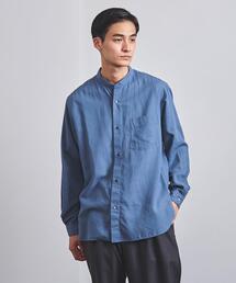 UNITED ARROWS | ＜UNITED ARROWS＞ コットン/ウール バンドカラー シャツ(シャツ/ブラウス)
