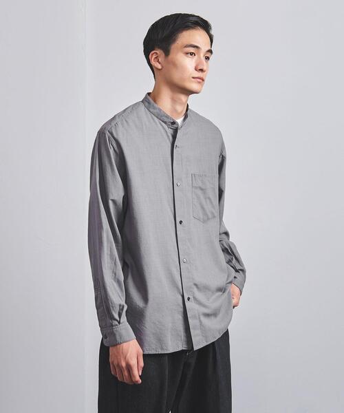 UNITED ARROWS(ユナイテッドアローズ)の「<UNITED ARROWS> コットン/ウール バンドカラー シャツ(シャツ/ブラウス・メンズ・ダークブラウン/ダークグレー/ロイヤルブルー・SMALL/MEDIUM/LARGE/X-LARGE)」の11枚目の写真