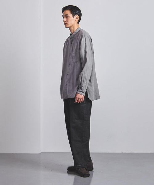 UNITED ARROWS(ユナイテッドアローズ)の「<UNITED ARROWS> コットン/ウール バンドカラー シャツ(シャツ/ブラウス・メンズ・ダークブラウン/ダークグレー/ロイヤルブルー・SMALL/MEDIUM/LARGE/X-LARGE)」の13枚目の写真