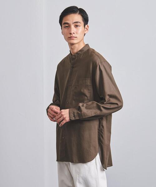 UNITED ARROWS(ユナイテッドアローズ)の「<UNITED ARROWS> コットン/ウール バンドカラー シャツ(シャツ/ブラウス・メンズ・ダークブラウン/ダークグレー/ロイヤルブルー・SMALL/MEDIUM/LARGE/X-LARGE)」の16枚目の写真