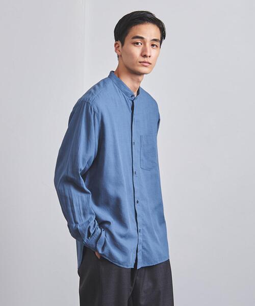 UNITED ARROWS(ユナイテッドアローズ)の「<UNITED ARROWS> コットン/ウール バンドカラー シャツ(シャツ/ブラウス・メンズ・ダークブラウン/ダークグレー/ロイヤルブルー・SMALL/MEDIUM/LARGE/X-LARGE)」の20枚目の写真