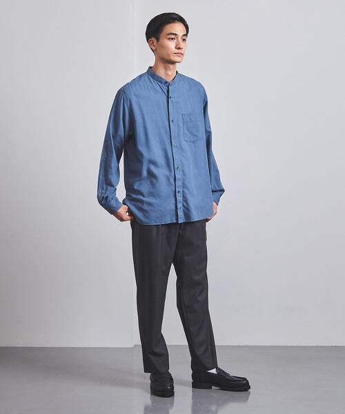 UNITED ARROWS(ユナイテッドアローズ)の「<UNITED ARROWS> コットン/ウール バンドカラー シャツ(シャツ/ブラウス・メンズ・ダークブラウン/ダークグレー/ロイヤルブルー・SMALL/MEDIUM/LARGE/X-LARGE)」の21枚目の写真