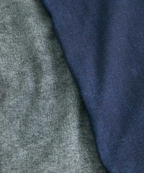 VIS（ビス）の「ストレッチで履き心地の良い、ハイウエストタイトスカート【sustainable】（デニムスカート・レディース・グレー系その他/ネイビー/ブルー・S/M/SS）」の16枚目の写真