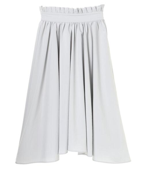 Honey Salon(ハニーサロン)の「ハイウエストフリルスカート(スカート・レディース・ライトグレー/ブラウン・FREE)」の18枚目の写真