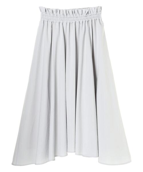 Honey Salon(ハニーサロン)の「ハイウエストフリルスカート(スカート・レディース・ライトグレー/ブラウン・FREE)」の19枚目の写真