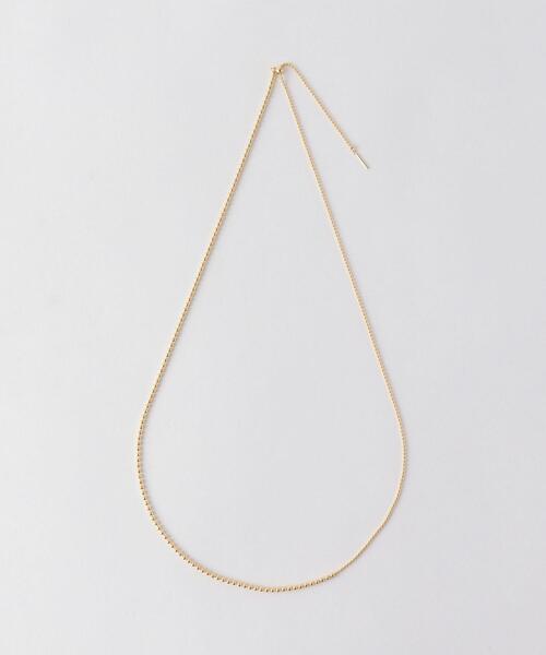 green label relaxing（グリーンレーベルリラクシング）の「ボールチェーン スライド 3WAY ネックレス（ネックレス・レディース・ゴールド/シルバー・FREE）」の2枚目の写真