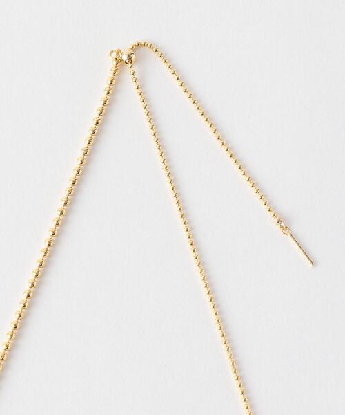 green label relaxing（グリーンレーベルリラクシング）の「ボールチェーン スライド 3WAY ネックレス（ネックレス・レディース・ゴールド/シルバー・FREE）」の5枚目の写真