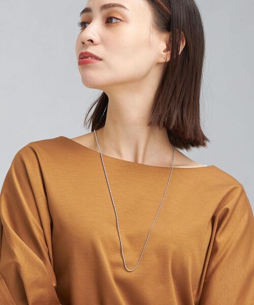 green label relaxing（グリーンレーベルリラクシング）の「ボールチェーン スライド 3WAY ネックレス（ネックレス・レディース・ゴールド/シルバー・FREE）」の9枚目の写真