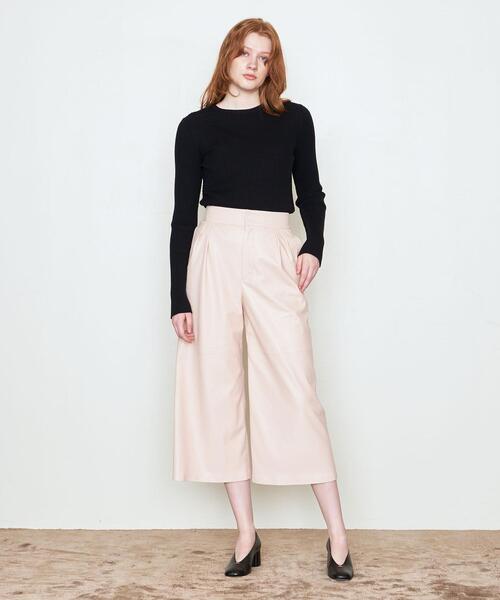 AEWEN MATOPH（イウエン マトフ）の「＜AEWEN MATOPH（イウエン マトフ）＞ハンドステッチ リブ クルーネックニット†（ニット/セーター・レディース・ベージュ/オフホワイト/ブラック/その他1/ライム・FREE）」の9枚目の写真