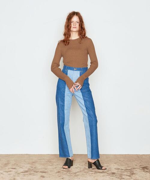 AEWEN MATOPH（イウエン マトフ）の「＜AEWEN MATOPH（イウエン マトフ）＞ハンドステッチ リブ クルーネックニット†（ニット/セーター・レディース・ベージュ/オフホワイト/ブラック/その他1/ライム・FREE）」の17枚目の写真