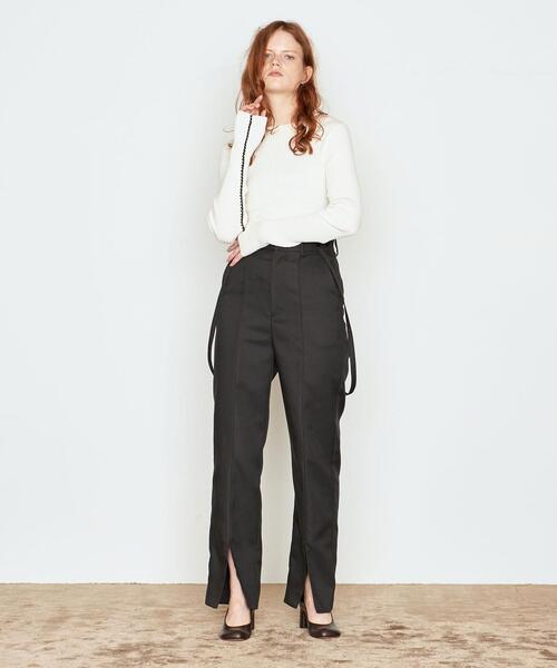 AEWEN MATOPH（イウエン マトフ）の「＜AEWEN MATOPH（イウエン マトフ）＞ハンドステッチ リブ クルーネックニット†（ニット/セーター・レディース・ベージュ/オフホワイト/ブラック/その他1/ライム・FREE）」の20枚目の写真