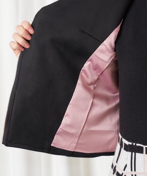 MIIA（ミーア）の「ライダースジャケット（ライダースジャケット・レディース・ブラック/ベージュ/ブラック系その他/ベージュ系その他・FREE）」の13枚目の写真