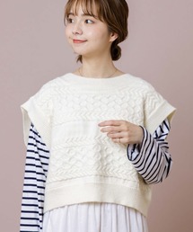 flower | カシュクールニットベスト(ベスト)