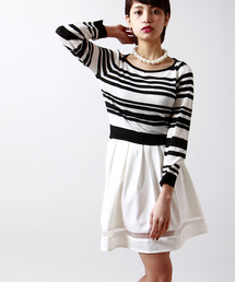 WEGO | WEGO/オーガンジー切替タックスカート(スカート)