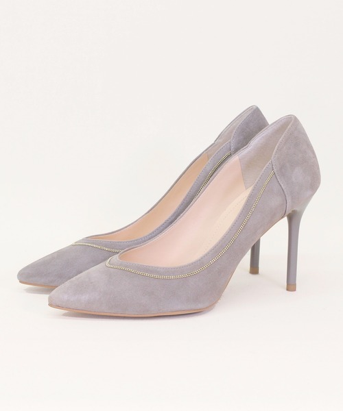 SEVEN TWELVE THIRTY(セヴントゥエルヴサーティー)の「【SEVEN TWELVE THIRTY】チェーンポインテッドパンプス(パンプス・レディース・ブラック系その他/ベージュ系その他2/ダークブラウン/ブラック系その他2・22.5cm/23cm/23.5cm/24cm/24.5cm/22cm)」の4枚目の写真