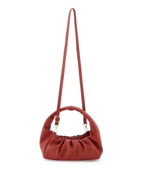 MADEMOISELLE ROPE'（マドモアゼル ロペ）の「【AULENTTI】ワンハンドルレザーバッグ（ハンドバッグ・レディース・ブラック/レンガ・FREE）」の6枚目の写真