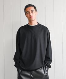 H　BEAUTY&YOUTH UNITED ARROWS | ＜H＞MELLOW COTTON MOCK NECK LONG SLEEVE T-SHIRT/Tシャツ(Tシャツ/カットソー)