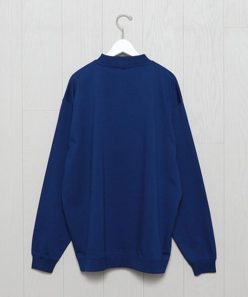 H BEAUTY&YOUTH UNITED ARROWS(エイチビューティーアンドユースユナイテッドアローズ)の「<H>MELLOW COTTON MOCK NECK LONG SLEEVE T-SHIRT/Tシャツ(Tシャツ/カットソー・メンズ・ロイヤルブルー/ブラック/ダークブラウン・S/M/L)」の9枚目の写真