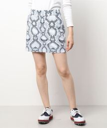 LOUDMOUTH/ラウドマウス ゴルフウェア 総柄 UVカット ストレッチ ひざ上 ミニ丈 スカート