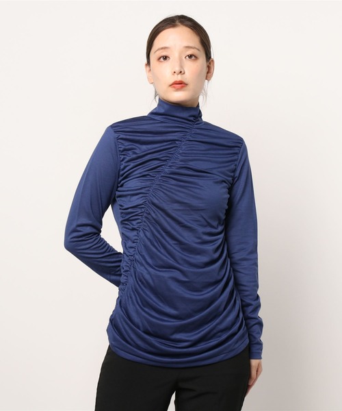 LOVELESS（ラブレス）の「ハイネック ギャザープルオーバー（その他トップス・レディース・レッド/イエロー/ブルー/グリーン・36）」の3枚目の写真