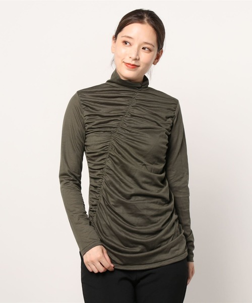 LOVELESS（ラブレス）の「ハイネック ギャザープルオーバー（その他トップス・レディース・レッド/イエロー/ブルー/グリーン・36）」の2枚目の写真