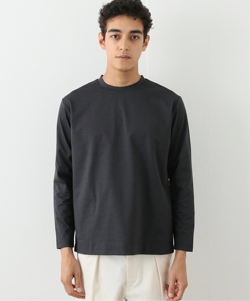 417 EDIFICE（フォーワンセブンエディフィス）の「【perfect tough / パーフェクトタフ】吸水速乾ロング Tee（Tシャツ/カットソー・メンズ・ホワイト/チャコールグレー/ベージュ・SMALL/MEDIUM/LARGE）」の6枚目の写真