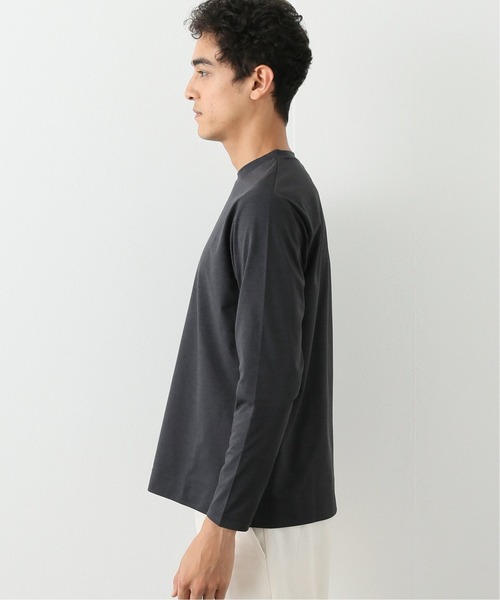 417 EDIFICE（フォーワンセブンエディフィス）の「【perfect tough / パーフェクトタフ】吸水速乾ロング Tee（Tシャツ/カットソー・メンズ・ホワイト/チャコールグレー/ベージュ・SMALL/MEDIUM/LARGE）」の13枚目の写真